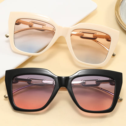 Square Metal Chain Shades Sunglasses