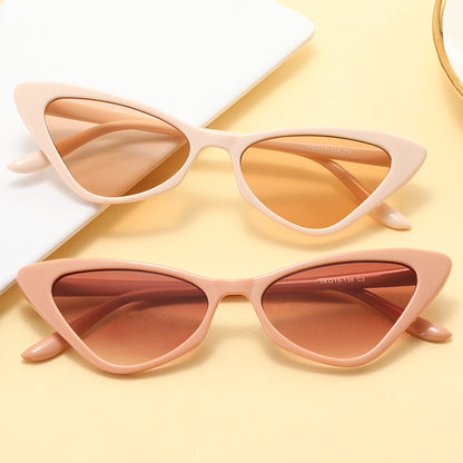 Cat Eye Women Small Triangle Sunglasses