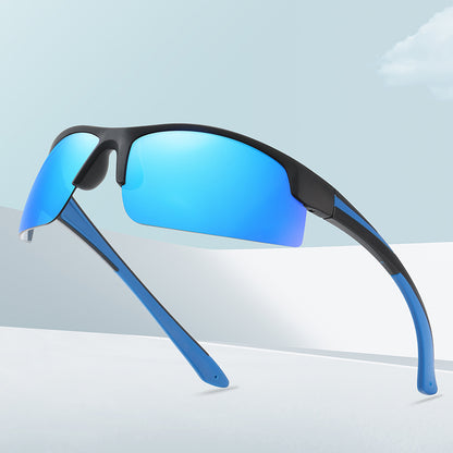Lightweight Half Frame Sports Polarized Sunglasses