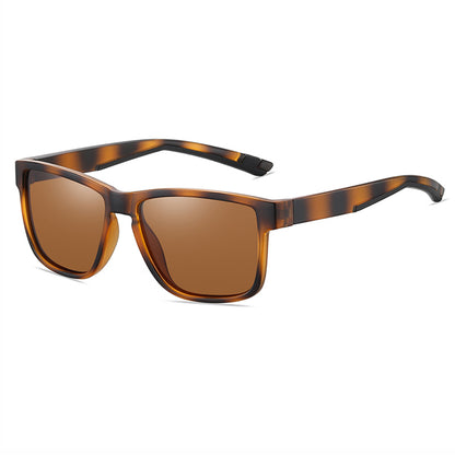 Vintage Square Chic Shield Mirrored Polarized Sporty Sunglasses