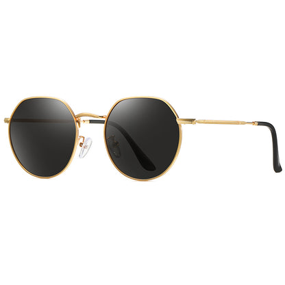 Classic Round Metal Polarized Sunglasses