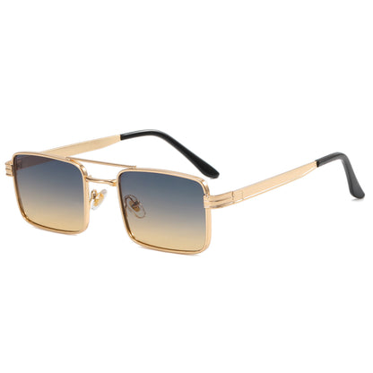 Small Rectangle Metal Frame Sunglasses