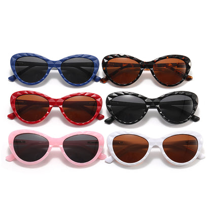 Women Cat Eye Anti-blue light Polarized Clip On Sunglasses