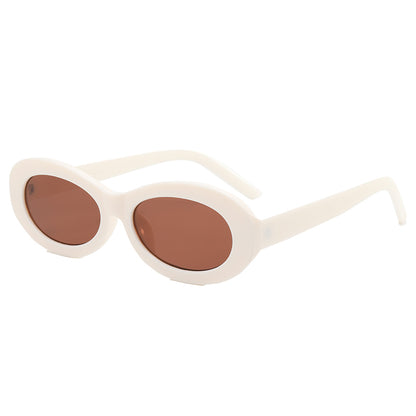 Retro Plastic Small Oval Sunglasses