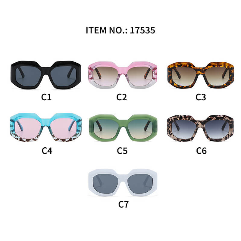 Fashion Oversize Octangle Sunglasses
