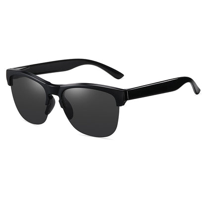 Polarized semi-rimless lifestyle Sunglasses