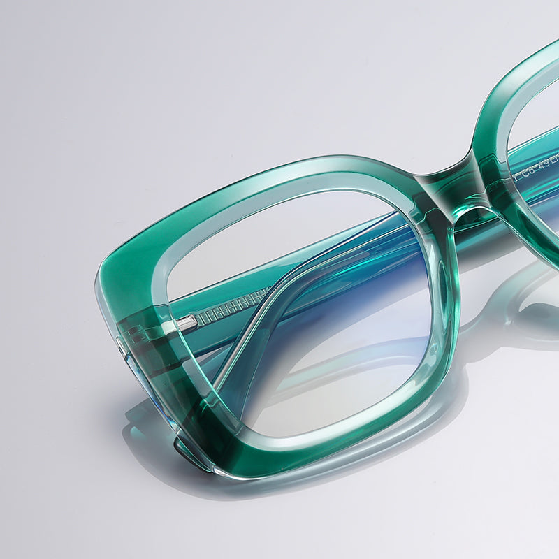 Women Square Cat Eye Computer Blue Light Blocking Glasses