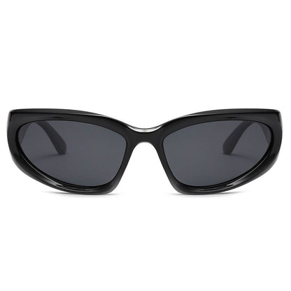 POLARIZED Wrap Around Futuristic Fashion Y2K Sunglasses for Men Women