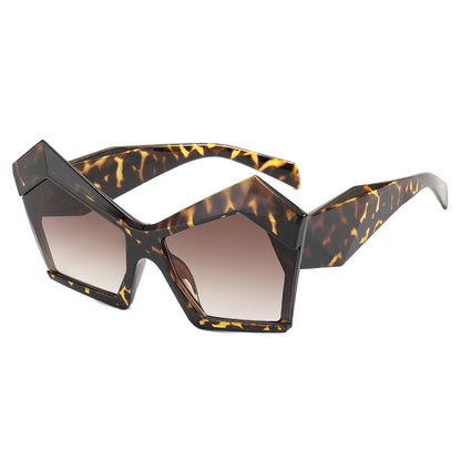 Polygon Oversized Women Shades Sunglasses