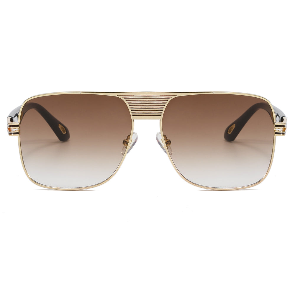 Square Flat Top Men Shades Sunglasses