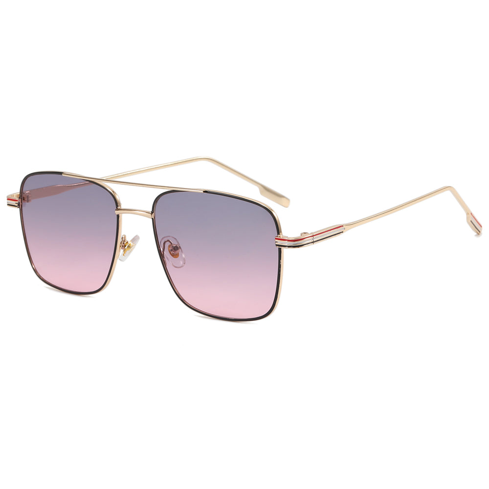 Fashion Metal Frame Gradient Shades Sunglasses