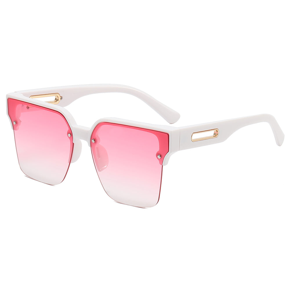 Square Half-rimless Shades Sunglasses