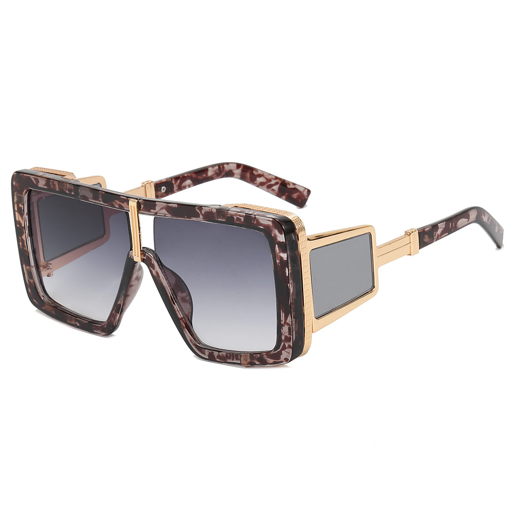 Flat Top Square Oversized Sunglasses