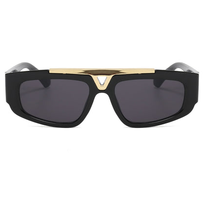 Flat Top Luxury Rectangle UV400 Shades Sunglasses