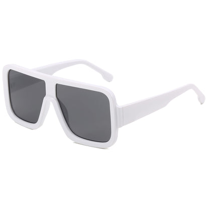 Retro Oversized Flat Top Square Shades Sunglasses
