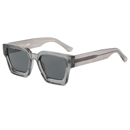 Classic Oversized Thick Square Reinforced Wire-Core Temples Sunglasses