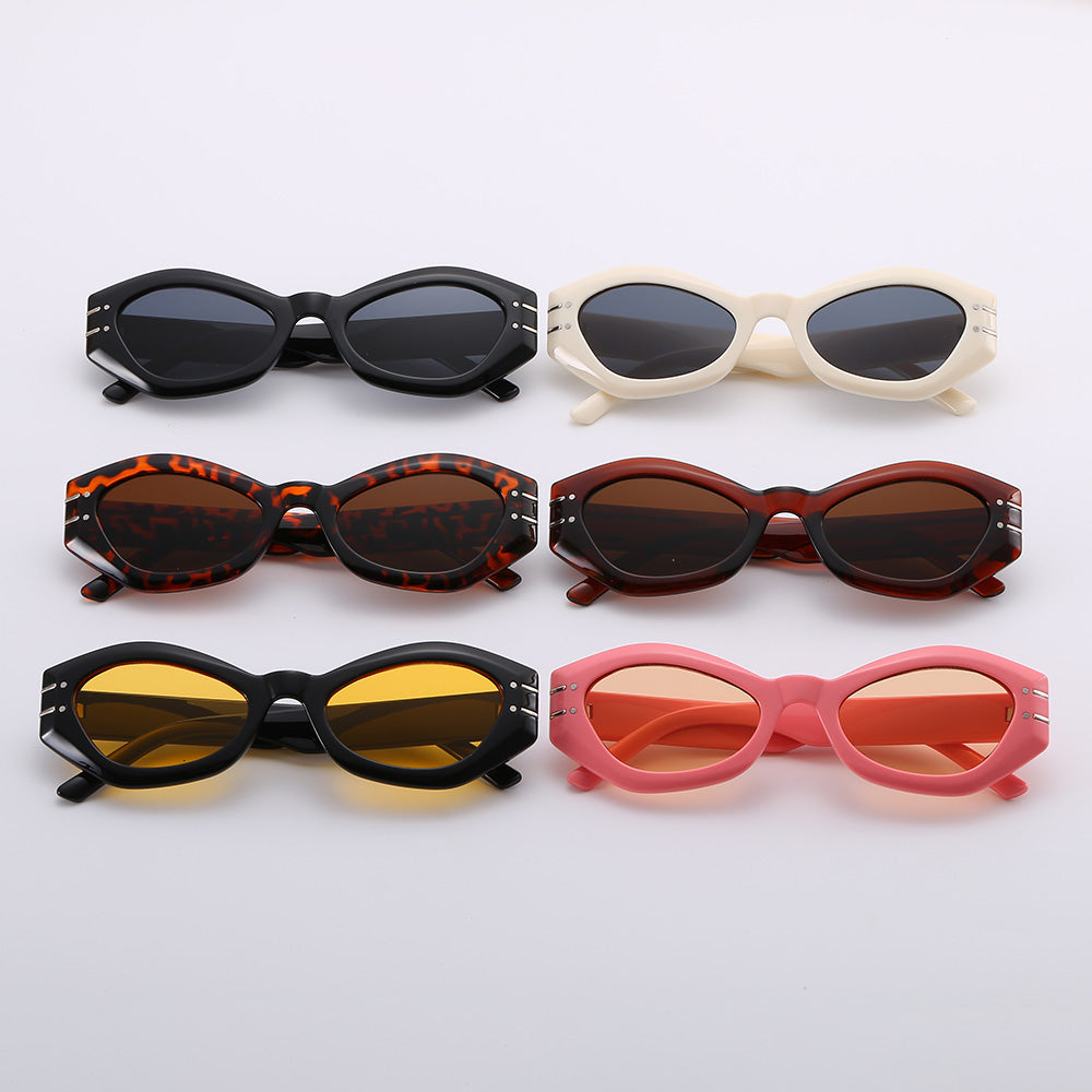 Retro Cat Eye Women Oval Sunglasses