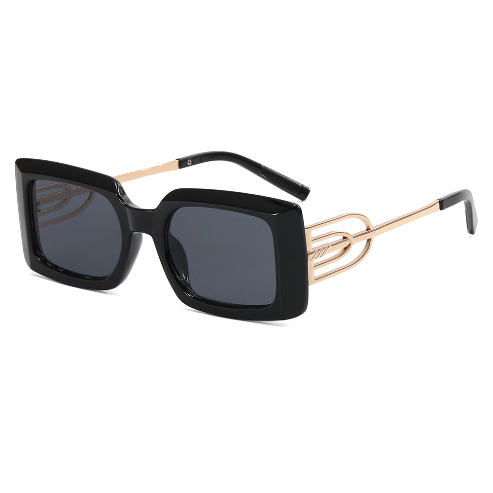 Rectangle Thick Rimmed Women Sunglasses